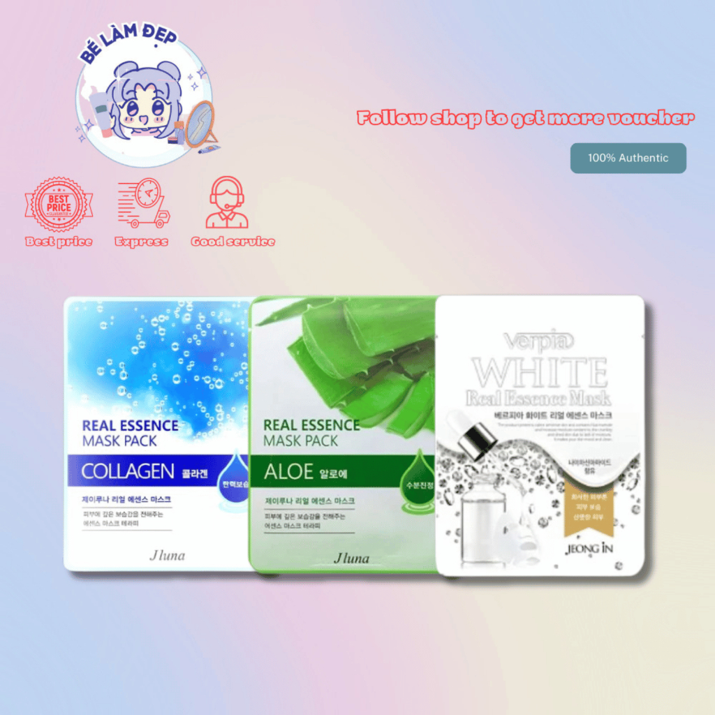 Jluna - Mặt Nạ Dưỡng Da Căng Bóng Dịu Nhẹ Ngẫu Nhiên