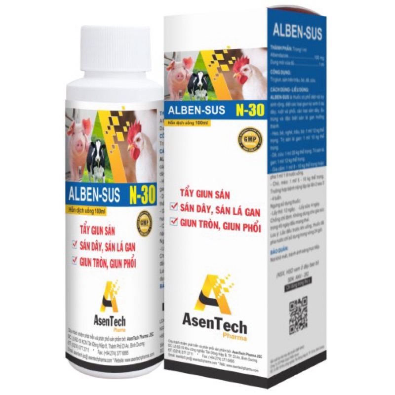 ALBEN-SUS (100ml)-GIÚP LOẠI BỎ SẠCH CÁC LOẠI