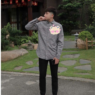 Sơ Mi Dề Ó Dập Logo Full Áo Siêu Đẹp - Áo Sơ Mi Nam Nữ Đì O Cao Cấp Cực Cháy Summer 2025