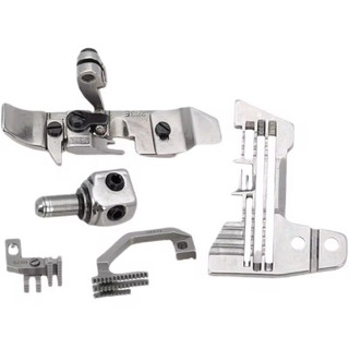 Cự ly vắt sổ 4 chỉ : chân vịt 4 chỉ p253, mặt nguyệt E809, răng cưa H445, táo kim KG142