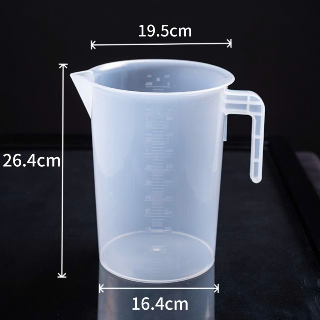 Ca Đong Nhựa Chia Vạch Có Nắp Dung Tích 5000ml