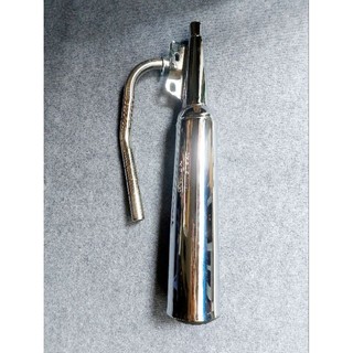  Pô xe máy MÓC NỈ THỦY TINH gắn WAVE nhỏ    1997-2005  cổ pô inox 201 size 27   cổ pô dư ,cắt bỏ phần dư.KHÔNG CẦN HÀN  