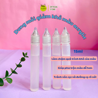 Dung môi giảm khô màu nước acrylic 15ml – Chống khô màu, giúp màu mịn mướt, dễ tô