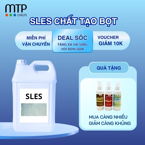 CHẤT HOẠT ĐỘNG BỀ MẶT, SODIUM LAURYL ETHER SULFATE ( SLES )