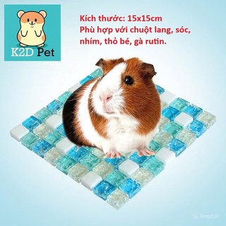 P115 Tấm làm mát - đá tản nhiệt cho Hamster, sóc, nhím, gà Rutin, Guinea Pig (bọ ú, chuột lang), thỏ, chinchilla