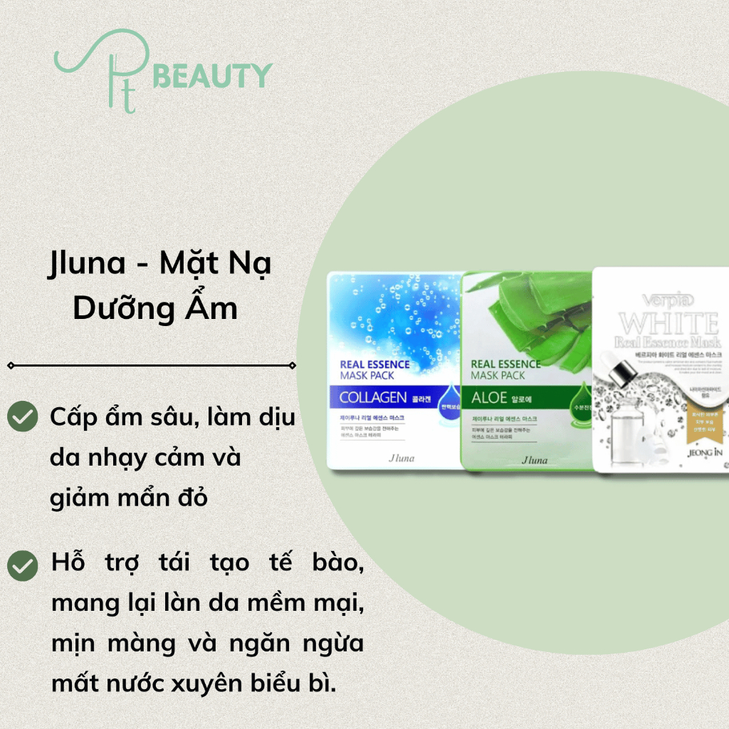 Jluna - Mặt Nạ Cấp Nước Tức Thì Cho Da Khô Ngẫu Nhiên