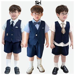  Set vest gile BERNIE công tử phong cách hàn quốc tổng hợp cho bé trai thôi nôi sinh nhật SIRI KIDS 
