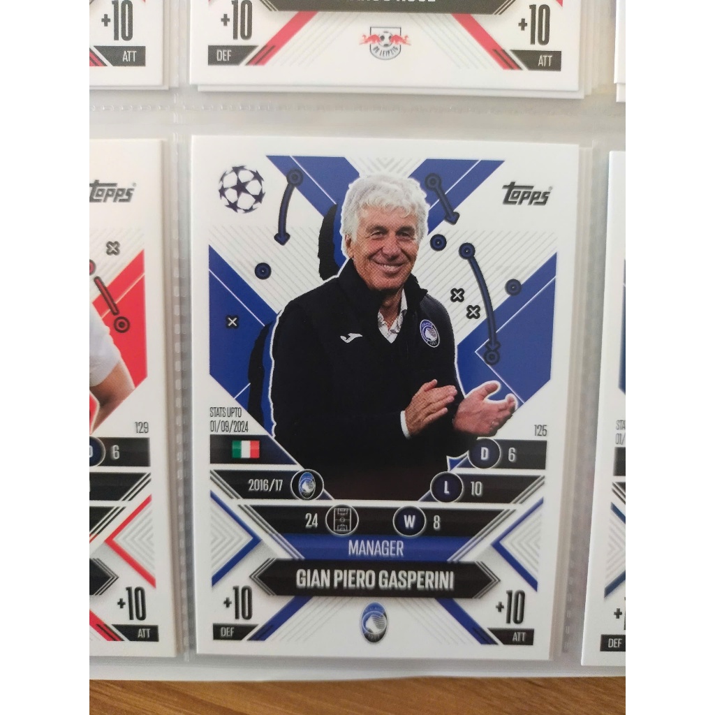 Thẻ Bóng Đá Topps Match Attax 24/25 EXTRA Manager Gian Piero Gasperini - Serie A - Atalanta BC
