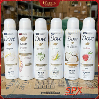  Xịt khử mùi Dove go fresh Lựu đỏ | Dưa leo | Ngọc trai | 150ml 