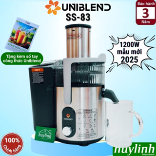 Máy ép trái cây nhanh Uniblend SS-83 - 1200W - [Mẫu mới 2025] - Lưới ép cải tiến hạn chế xơ 0.3mm [Uni SS83]