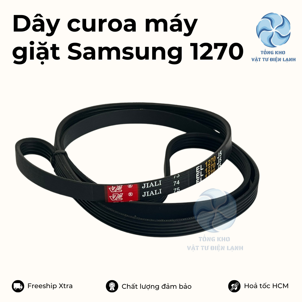 Dây curoa máy giặt Samsung 1270 - Curoa Samsum 1270