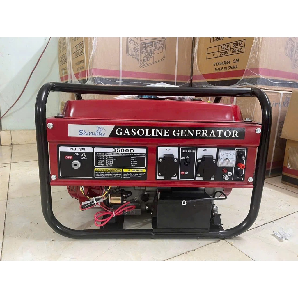 Máy phát điện Shizuku EC3500CX chạy được 2 điều hòa công suất 3,5kW, tiết kiệm nhiên liệu 1l/ giờ