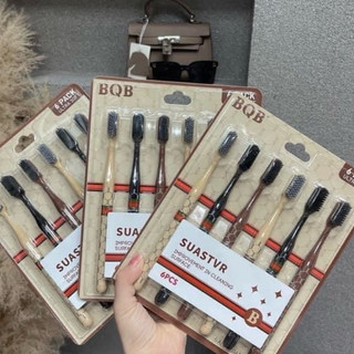 Combo 6 Bàn Chải Đánh Răng Lông Mềm  - Bàn Chải Đánh Răng Nội Địa Trung Bảo Vệ Răng Miệng , An Toàn , Tiện Lợi