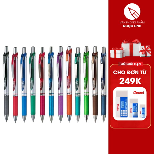 Bút Ký Energel Pentel Dạng Bấm Nét 0.7mm BL77