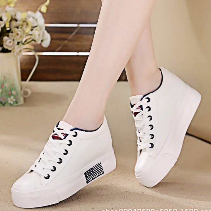 Giày Nữ Thể Thao Đế Độn Tăng Chiều Cao 7-8CM (Form nhỏ)