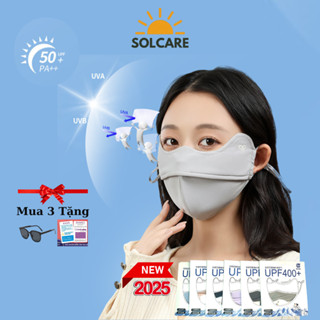 [2 Lớp] Khẩu Trang Chống Nắng - Chống Tia Uv, Mặt Nạ Che Nắng Hàng Chính Hãng