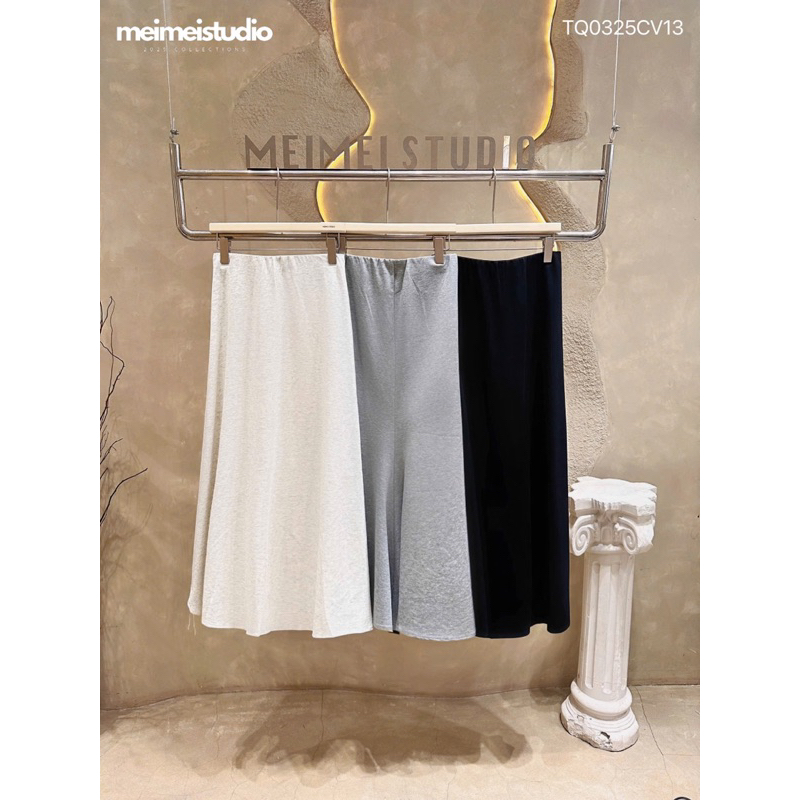 chân váy cotton lưng thun meimei