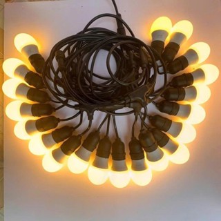  Dây đèn led trang trí ngoài trời chông nước dây led đèn tròn trang trí quán café,trà sữa,decor event 5m10m20m 