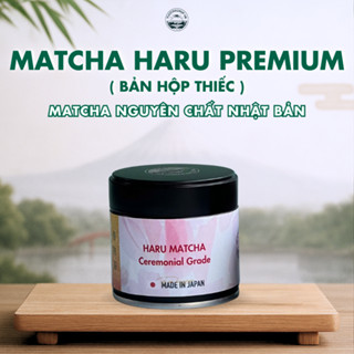 Hộp thiếc 30 gram Bột Matcha Haru Premium Nhập Khẩu Nhật Bản