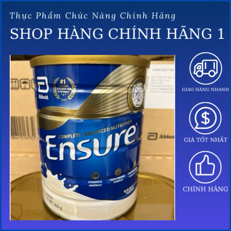 [ HCM ] Sữa bột Ensure Úc 850g - Sữa bột ensure mỹ 397g