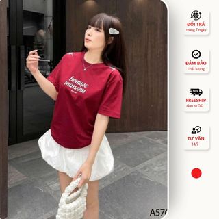 Áo Thun Nữ Form Chuẩn Kenzia Lady Áo Phông Cổ Tròn Basic Cotton 100% Form Hàn Quốc - A5764 