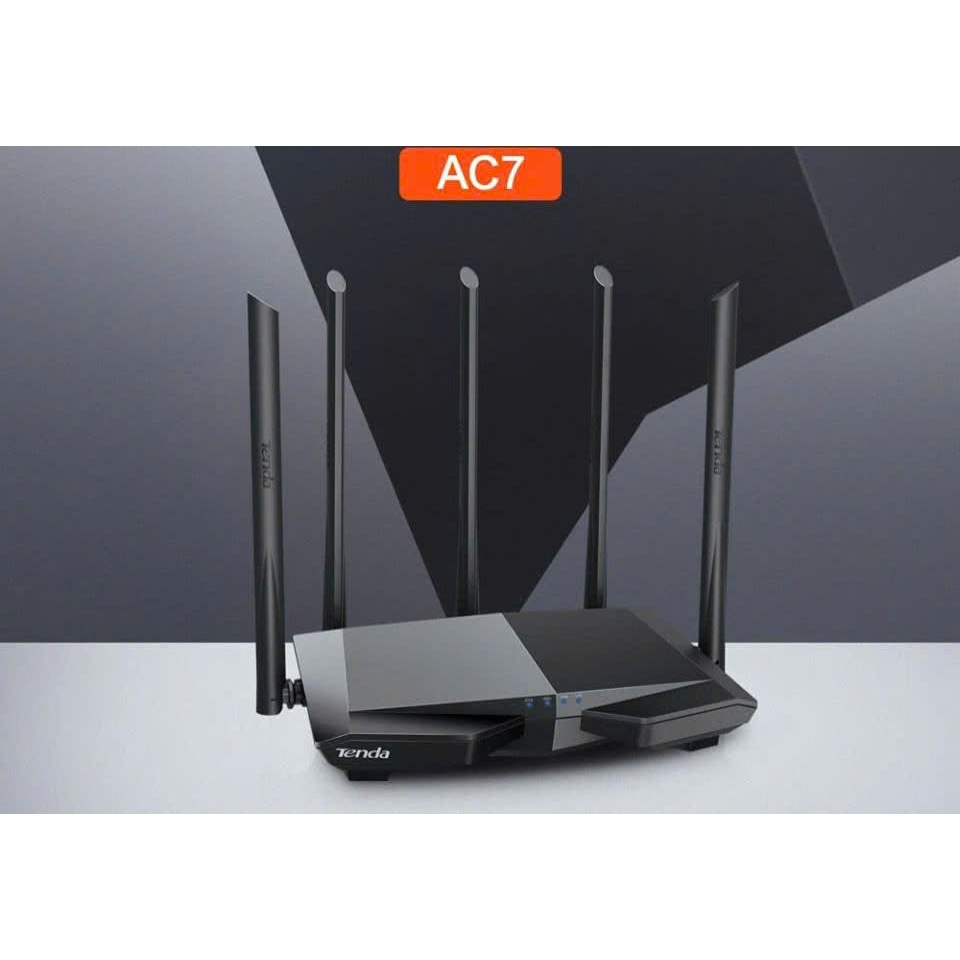 Bộ phát Wifi Tenda AC7 5 Râu -2 Băng Tần