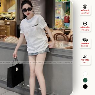 Áo Thun Nữ Form Chuẩn Kenzia Lady, Áo Phông Cổ Tròn Basic Cotton 100% Form Hàn Quốc - KA5607