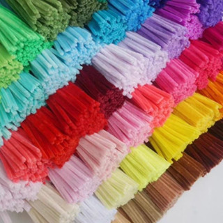 [CAM KẾT  HÀNG LOẠI 1] 100 Sợi Kẽm Nhung, Kẽm Lông Làm Hoa, Làm Phụ Kiện Mix Màu Pastel lông dày 6-8mm linh moon