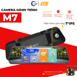 Camera hành trình ô tô M7 XETABON ghi hình trước sau màn hình cảm ứng 7 inch chất lượng camera HD 1080P BH 12 tháng