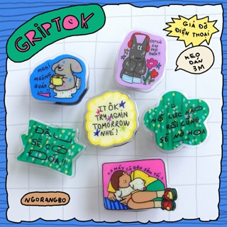  Giá Đỡ điện thoại dễ thương - Popsocket Iring griptok hình cute - Ngorangbo 