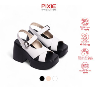 Giày Sandal Nữ Cao Gót 10cm Kiểu Hở Mũi Pixie H356