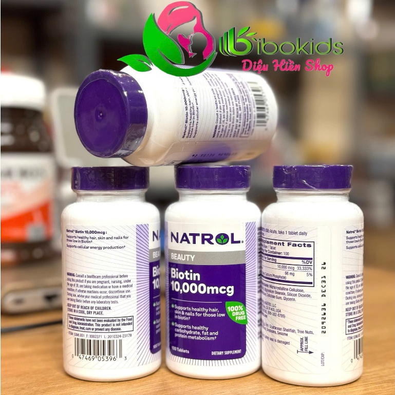Viên uống mọc tóc biotin mỹ 10.000mg