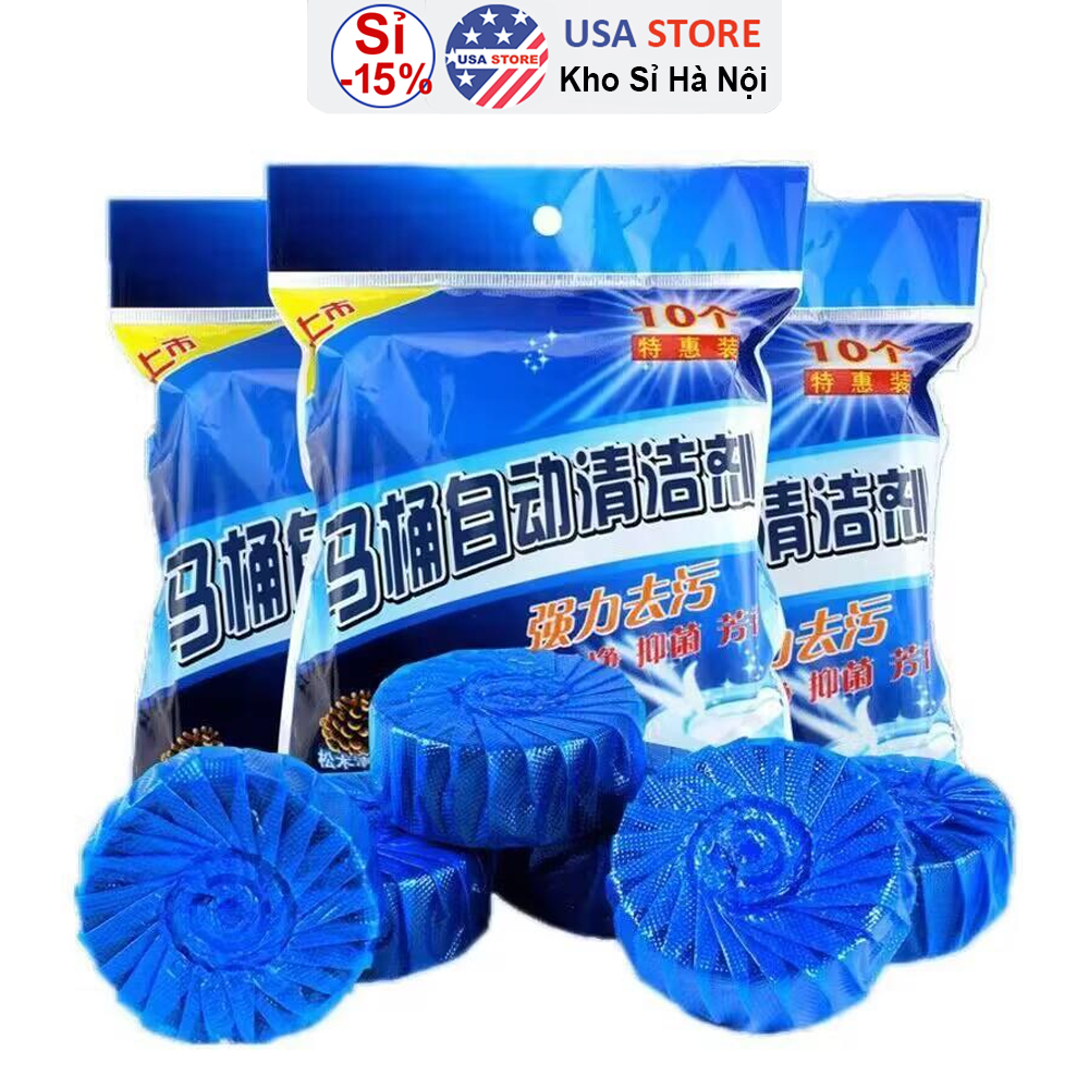 Combo 20 Viên Khử Mùi Tẩy Bồn Cầu Thế Hệ Mới 2X- Thả Xả Toilet Diệt Khuẩn, Tẩy Sạch Vệ Sinh Vết Bám Bẩn