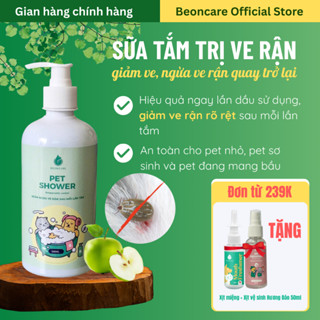 Sữa tắm Trị ve rận bọ chét Beoncare Hiệu quả ngay từ lần đầu tắm an toàn cho chó mèo sơ sinh