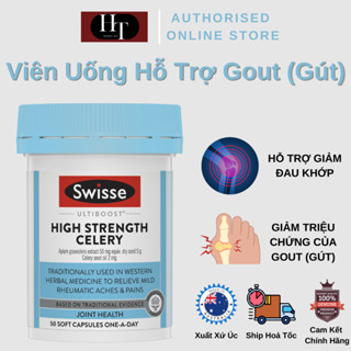 Swisse Ultiboost High Strength Celery - Viên Uống Hỗ Trợ Gout (Gút) - 50 Viên
