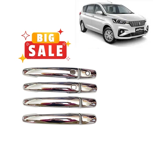 Ốp Tay Nắm Hõm Cửa Ertiga 2019 2020 2021 2022 2023 ( Tay Có Lỗ Từ Và 1 Lỗ Khoá ) - Suzuki Ertiga