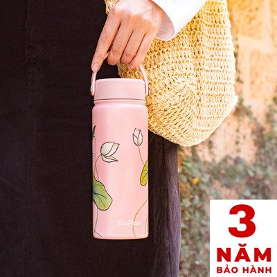 Bình giữ nhiệt EcoFlask 1000ml/550ml thiết kế Chuyện Sen cao cấp chính hãng, inox 304, bảo hành 3 năm