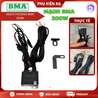 Mạch BMA 200W, Bộ Mạch Passing BMA Điều Khiển Đèn Trợ Sáng Tải Được Công Suất Lớn Cho Xe Máy