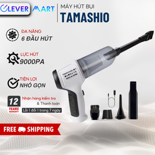 Máy Hút Bụi Cầm Tay Không Dây TAMASHIO Nhật Bản - 6 Đầu Hút Đa Năng, Hút Ô Tô, Giường Nệm, Lông Thú Cưng