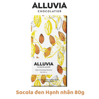  Socola đen nguyên chất Alluvia 70% cacao nhân Hạnh Nhân   Alluvia Chocolate Dark chocolate Almond 