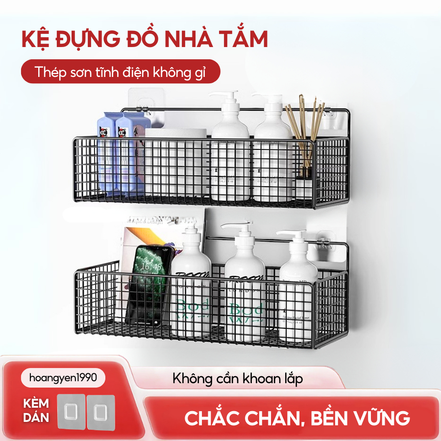 Kệ Để Đồ Nhà Bếp Siêu Chắc Loại Lớn Kệ Thép Sơn Tĩnh Điện Cao Cấp Không Gỉ Đựng Đồ Tiện Lợi - Tặng K