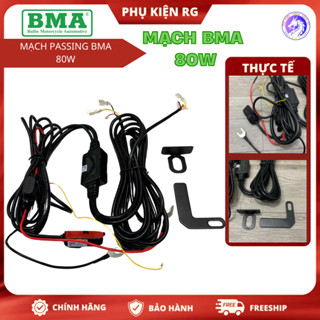 Mạch BMA 80W, Bộ Mạch Passing BMA Chính Hãng Điều Khiển Đèn Led Trợ Sáng Xe Máy
