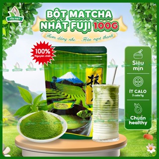 [NGUYÊN CHẤT] Bột Matcha Nhật Fuji 100G Siêu Mịn Thơm Ngon Pha Chế/Dưỡng Da/Làm Bánh Yêu Hạt