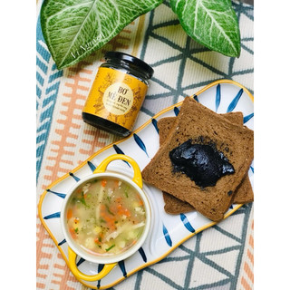 Bơ Mè Đen Healthy Nhà Hoa Lá hũ thuỷ tinh Không Đường Cho Người Eat Clean