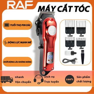 RAF Tông đơ cắt tóc cao cấp loại tốt Máy cắt tóc gia đình tăng đơ cắt tóc không dây Tuổi thọ pin dài Màn hình LED