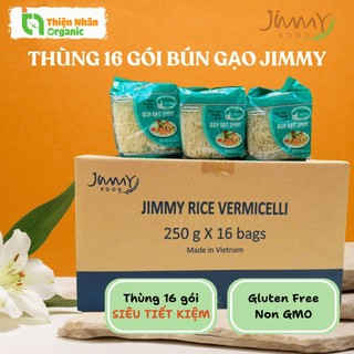  HSD Tháng 8.26 - Nguyên thùng 16 gói Bún Gạo Trắng Xuất Khẩu Jimmy Food Rice Vermicelli 250g 