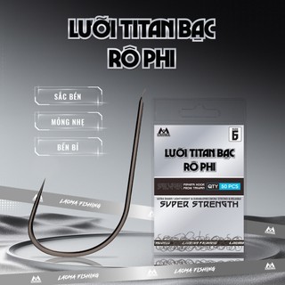 LƯỠI TITAN BẠC RÔ PHI - GÓI 50 LƯỠI - LƯỠI KHÔNG NGẠNH