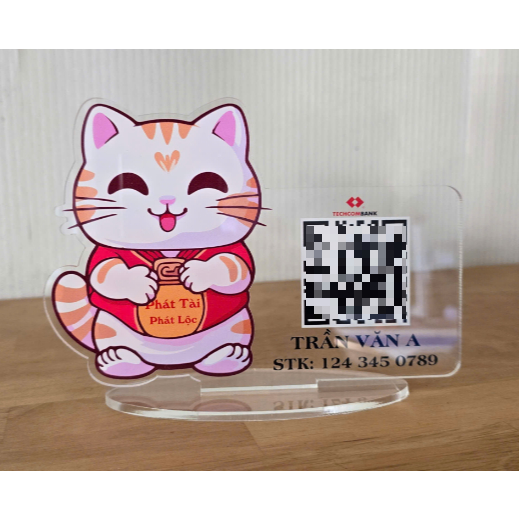 QR quét mã mẫu mèo thần tài