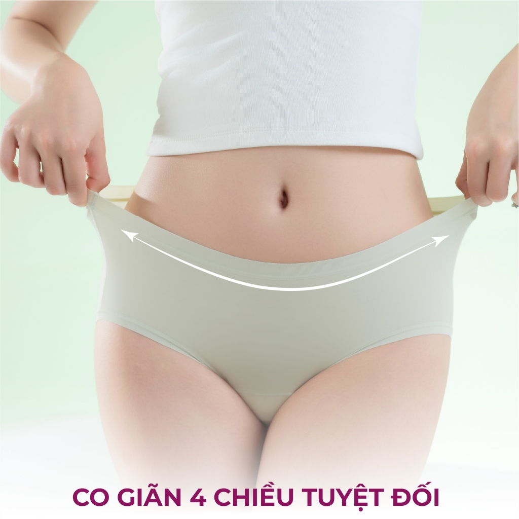 Quần lót nữ TSAM TENCEL 10A Cotton tencel thiên nhiên, thoáng khí, co giãn, kháng khuẩn 10A | BigBuy360 - bigbuy360.vn