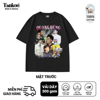 Áo thun in hình Quang Hùng MasterD chất cotton thoáng, áo phông nam nữ unisex cổ tròn Quang Hùng anh trai say hi ATSH